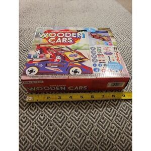 Make It Mine! Create Your Own Wooden Cars Craft Kit- Sealed